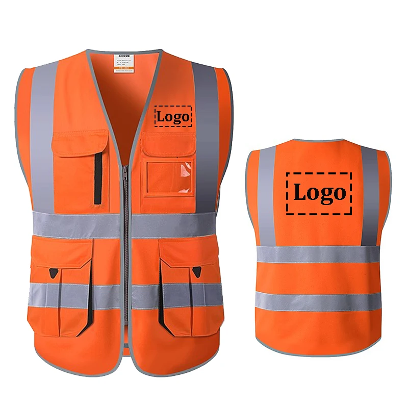 Imagem -05 - Colete de Segurança Reflexivo de Segurança Personalizado Colete com Logotipo oi Vis Amarelo Preto Dois Tons Workwear Wear Colete