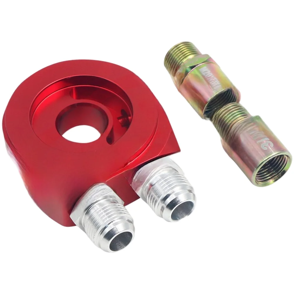 

Oil Filter Sandwich Plate Adapter for Engine Oil Pressure and Temperature with Aluminum Construction and Anti Leak Technology