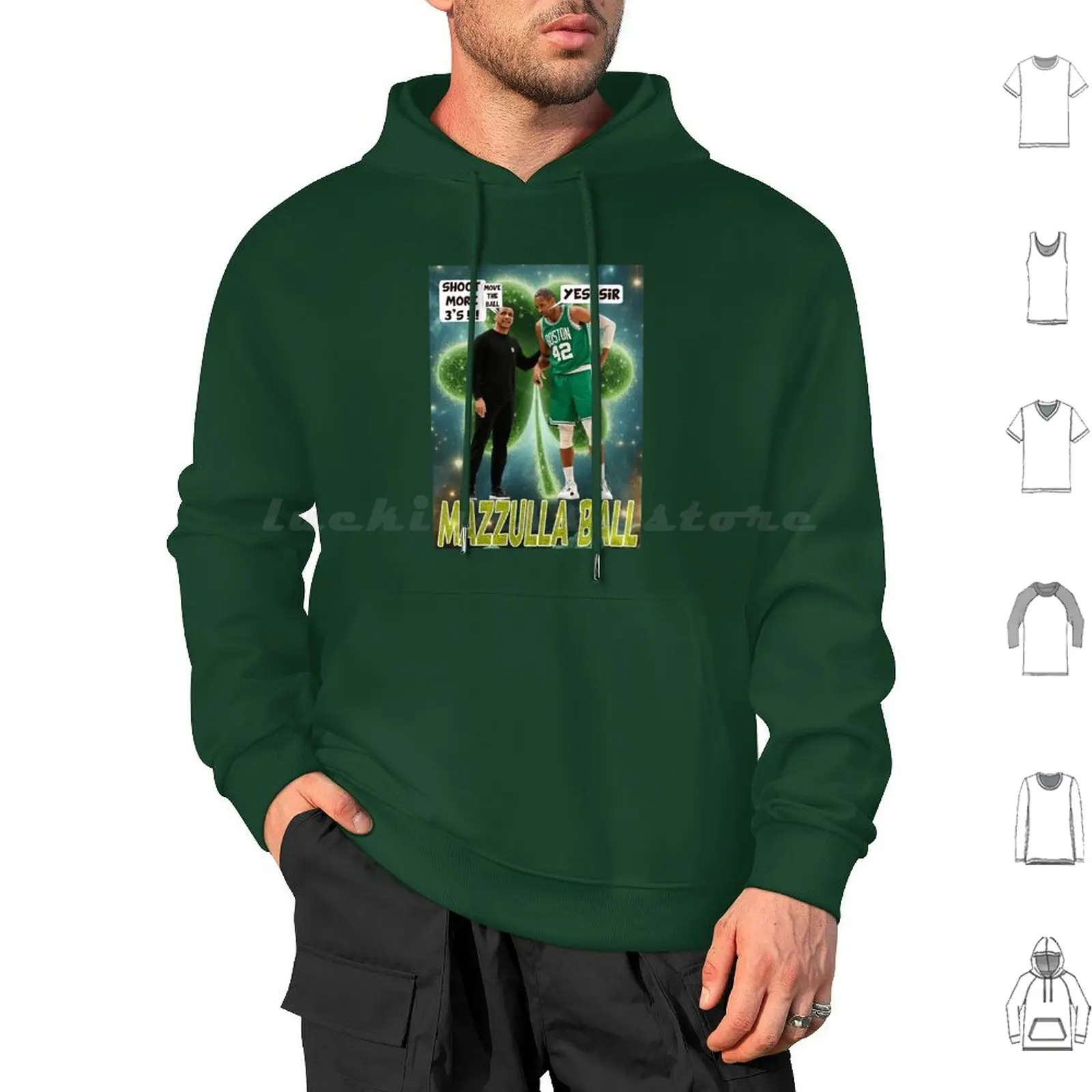 Mazzulla Ball Hoodies Long Sleeve Joe Mazzulla To Bleed Green Different Here Banner 18