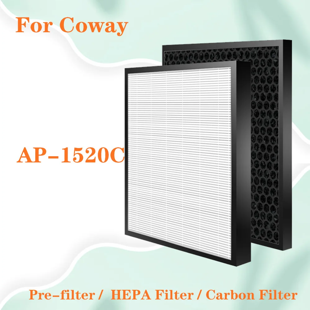 

For Coway AP-1520C air purifier Replacement Air Purifier HEPA and Carbon Filter