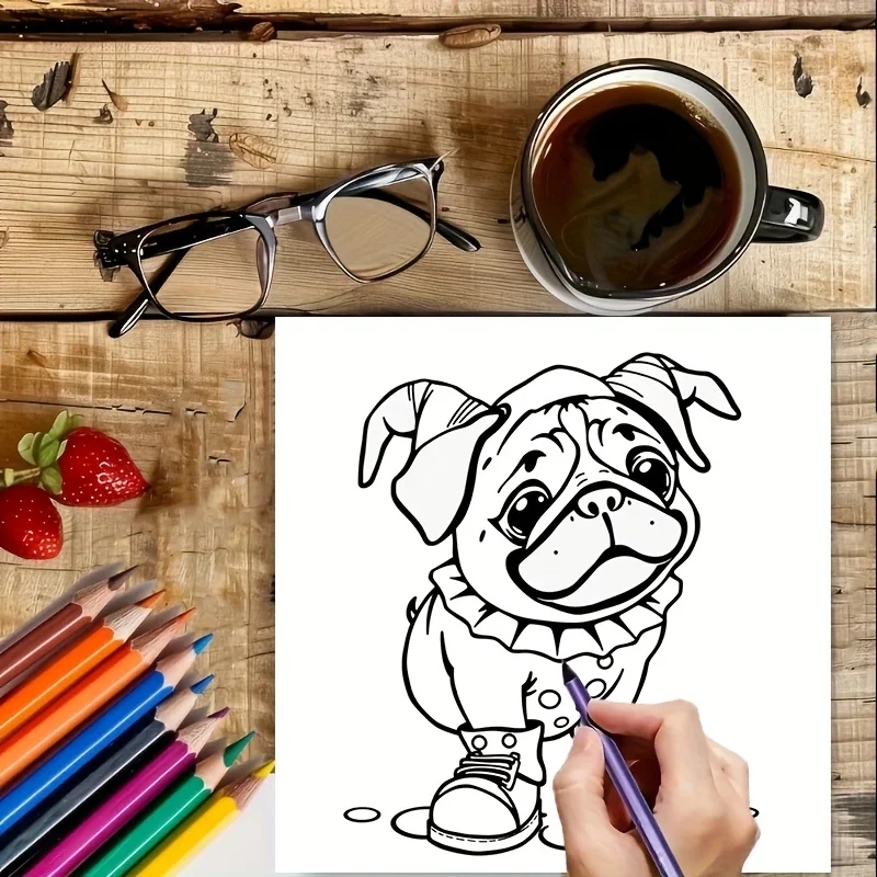 28 صفحة كتاب تلوين الحيوانات الشبح لتقليل التوتر للبالغين |   كتاب تلوين لتخفيف التوتر وتقليل المزاج