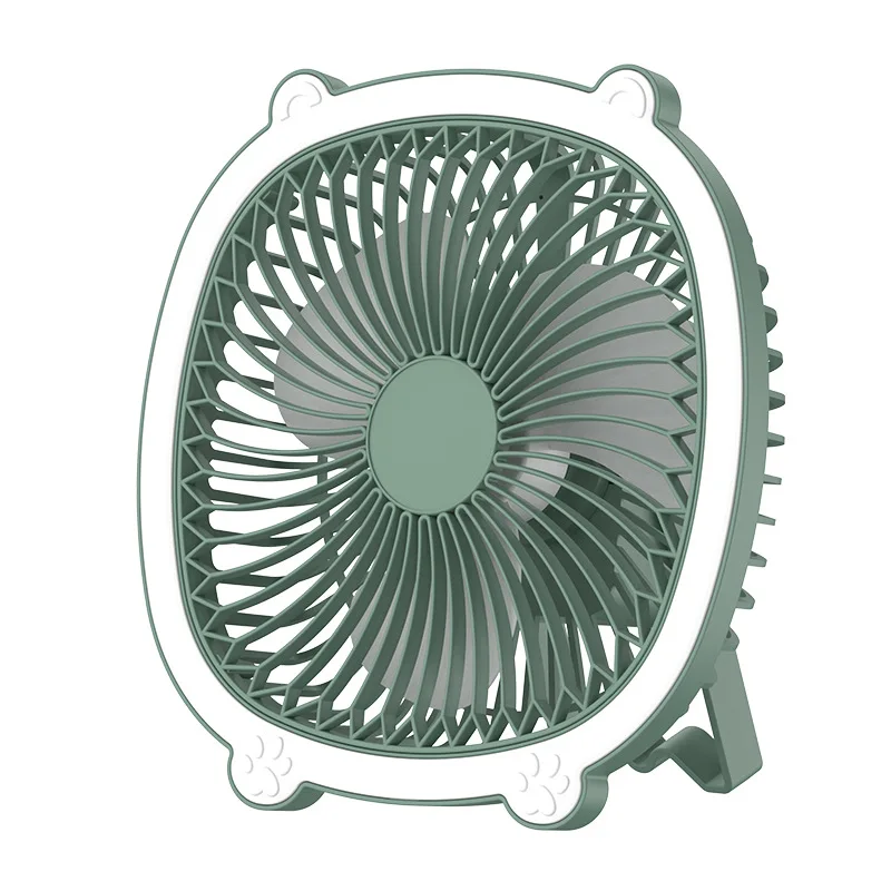 Cross border mini fan, desktop portable fan, household dormitory hanging dual-use USB electric fan