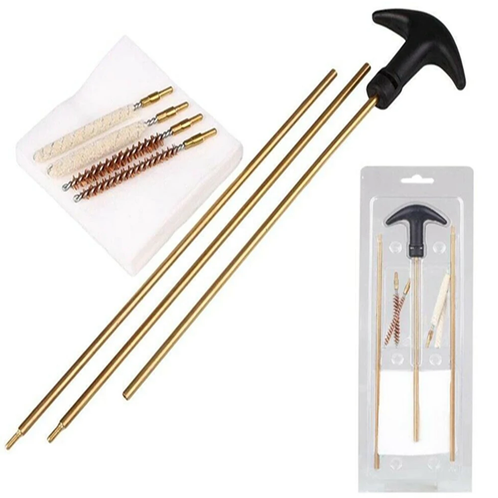 4.5/5.5MM Gun Tube Barrel Cleaning Brush Set Suit Tactical Rifle Airsoft Gun Cleaning Tool Kits For AR15 AR10 Glock M4 M16 Glock