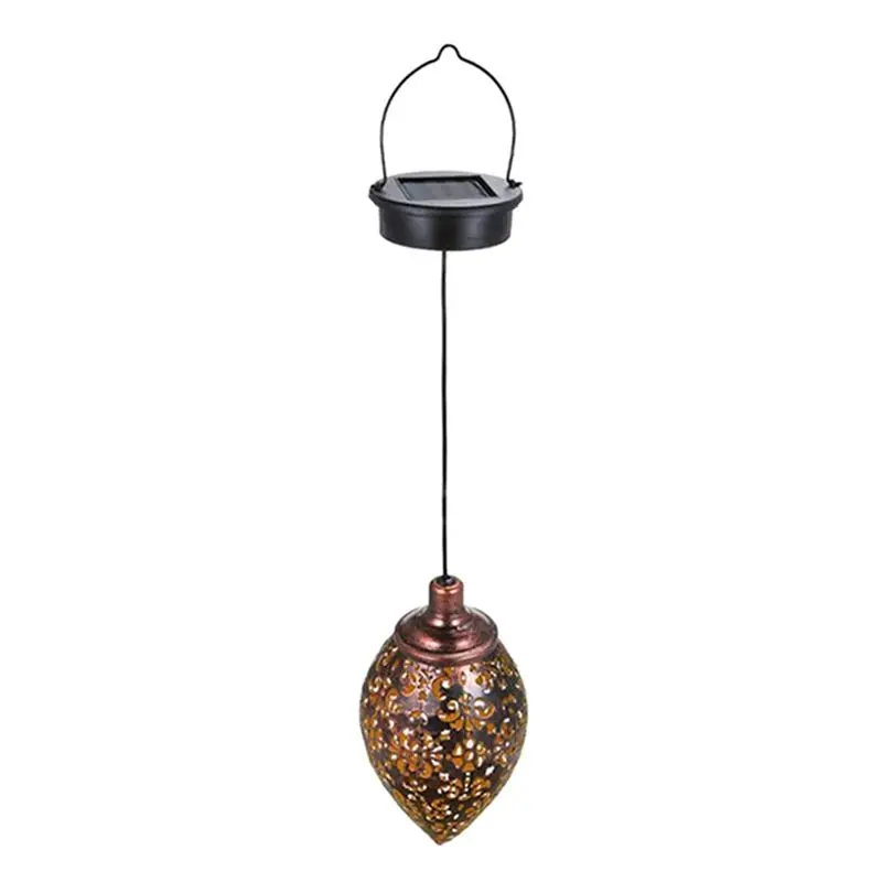 

A24F-Outdoor Solar Lantern Hanging Solar Lanterns Hollow Outdoor Lights Waterproof Lanterns Garden Patio Party Decor