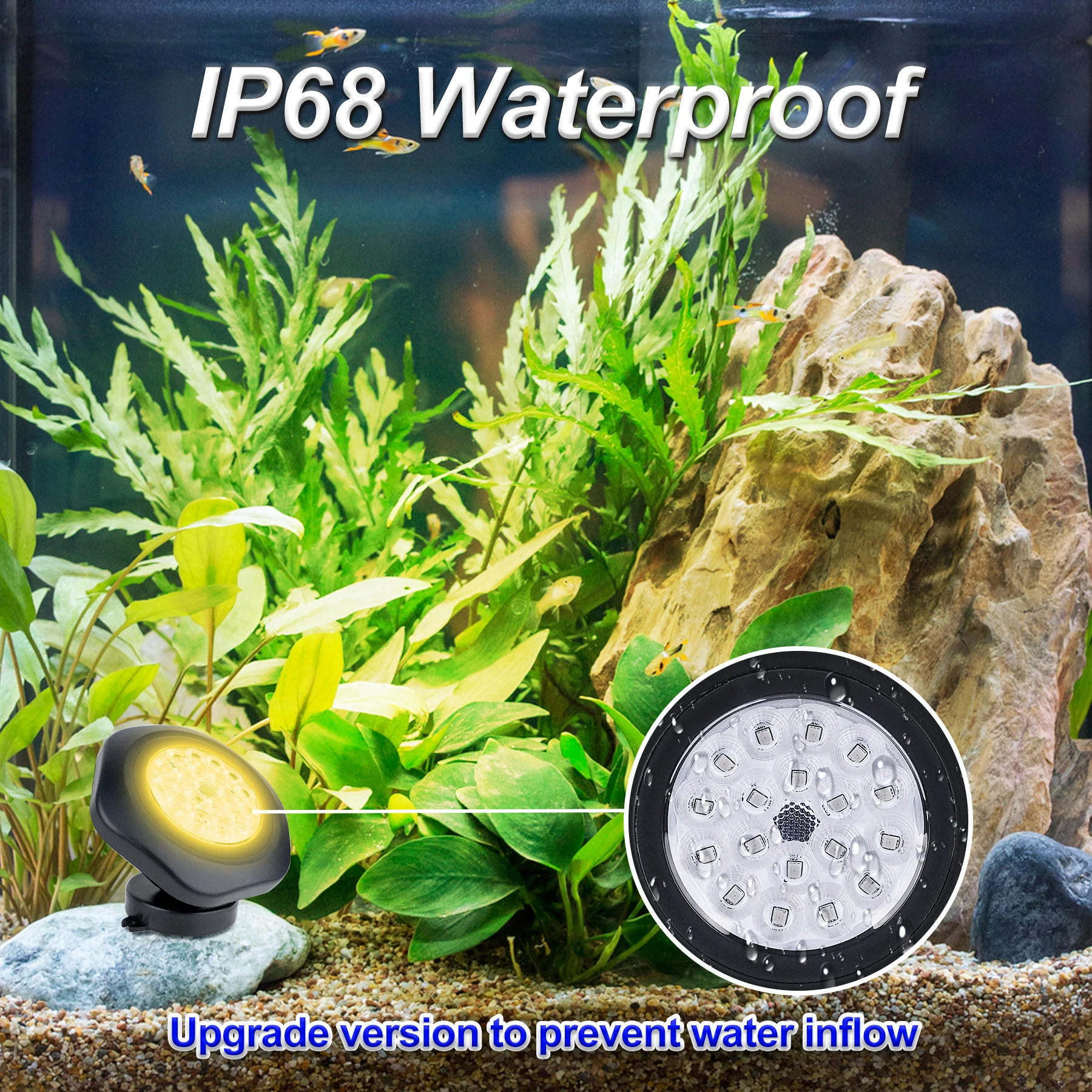 Solar Pool Light RGB 3000k 6000k Swimming Pond Fountain Decoration LED Underwater Lamp for Aquarium Patio Landscpae Spotlight