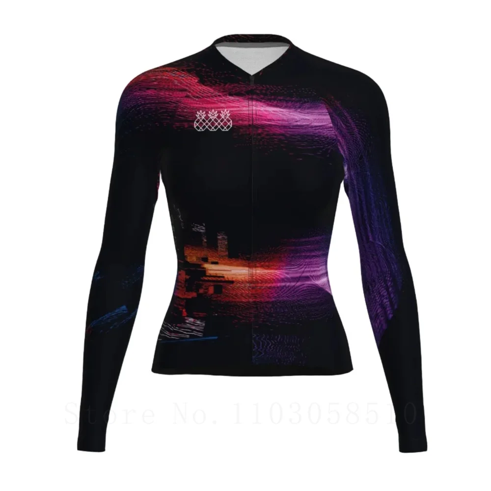

Spring Women Cycling Long Sleeves Breathable Cycling Jersey Elasticity Soft Clothes UV Protection UPF50+ Outdoor Bicycle