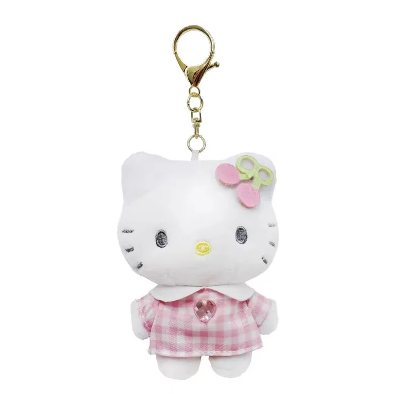 Kawaii Sanrio Hello Kitty nic ange infirmière en peluche jouet télescopique porte-clés sac à dos pendentif accessoires filles Festival thème cadeaux