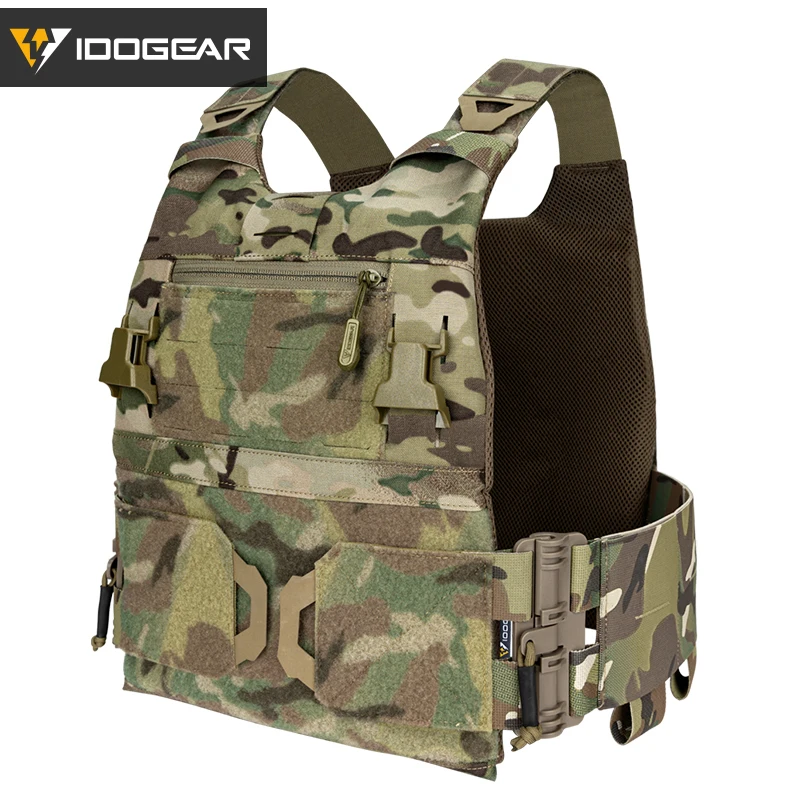 

IDOGEAR Military Tactical FCSK 3.0EX Plate Carrier Molle System Low Visibility Lightweight Vest Hunting Airsoft