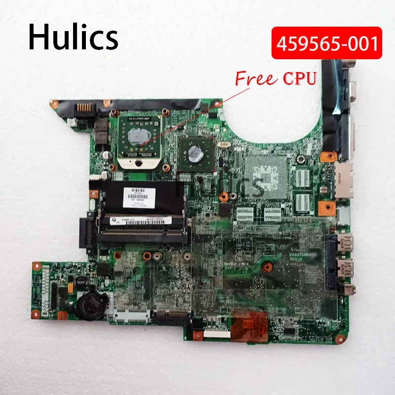 

Hulics б/у 459565 459565 -001 Основная плата DA0AT1MB8H0 Материнская плата ноутбука для HP PAVILION DV6000 Материнская плата БЕСПЛАТНО ЦП