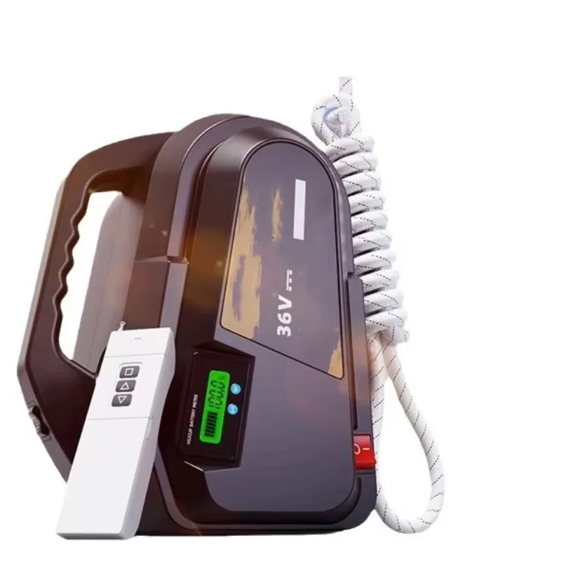 200kg Lithium Battery Powered Rechargeable AC Unit Electric External Wall Lifting Rope Climber with Cable Sling New Condition