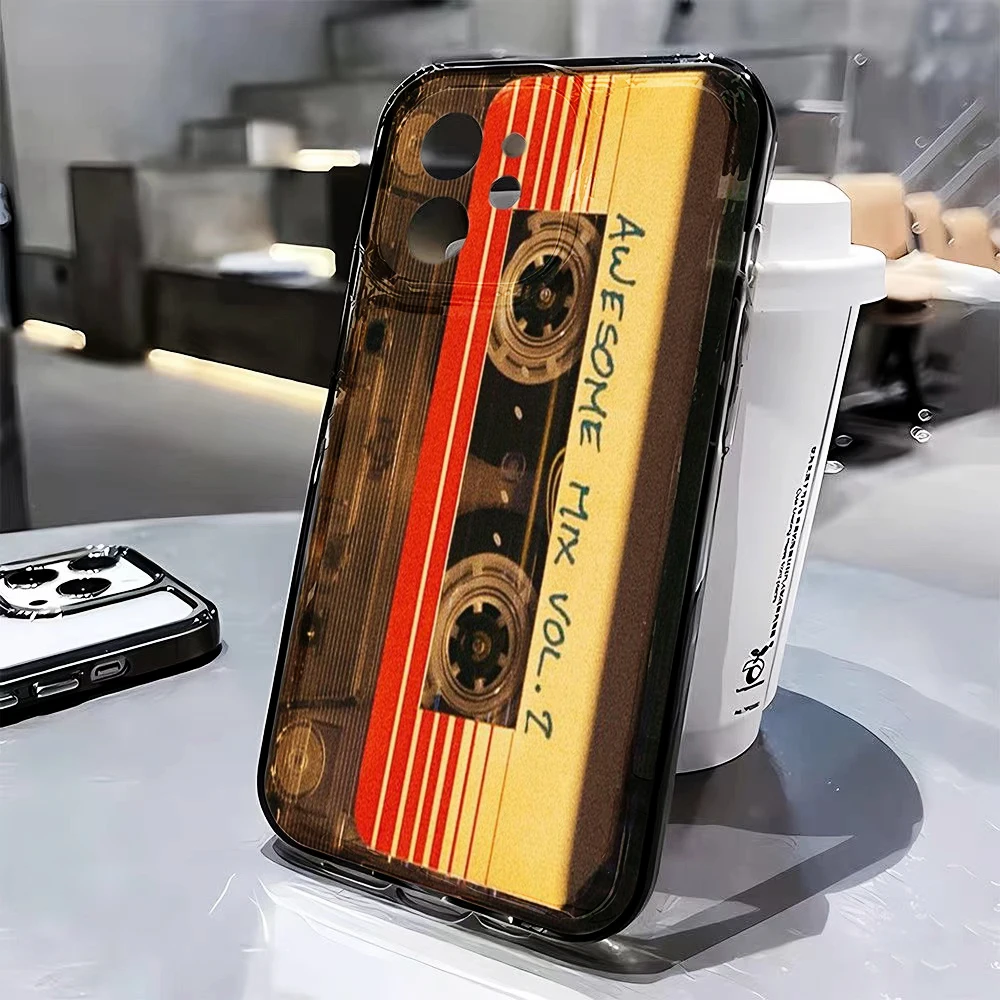 Retro-Kassetten-Kunst Klare Hülle für Samsung Galaxy S25 S24 S23 Ultra S22 S21Plus FE A56 A55 A54 A53 A36 A35 A34 5G PC Funda – Detail 7