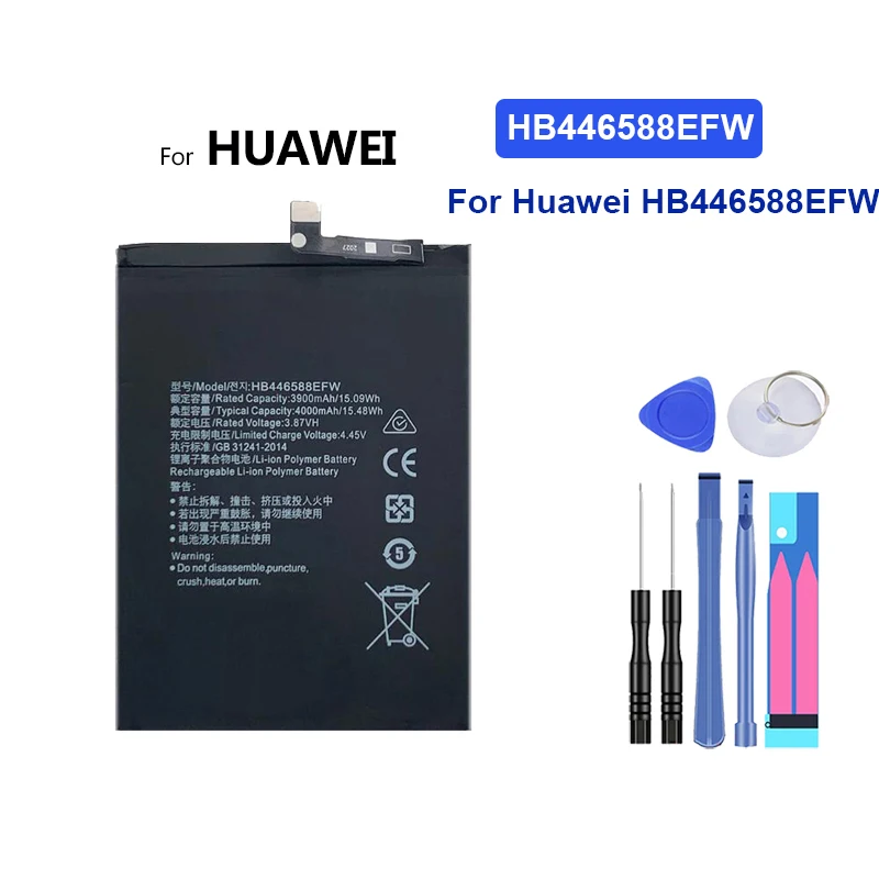 بطارية HB486586ECW HB466485EEW لهاتف Huawei Mate 30 Honor Play View X20 7T SE Vitality 4GNOVA Nova Y70 6 8 Pro 4G 5G Lite