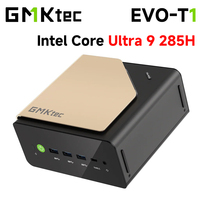 GMKtec EVO-T1 AI Mini PC Intel Core Ultra 9 285H 2*DDR5 3*PCIe4.0 Desktop Supercomputing Center Built-in 32b LLM OCulink PC Host