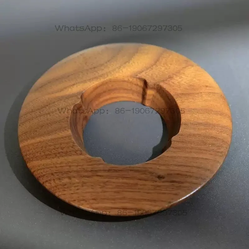 Special wooden tray for filter cup Walnut solid wood V60 universal SM hand flush filter cup sawtooth wooden tray