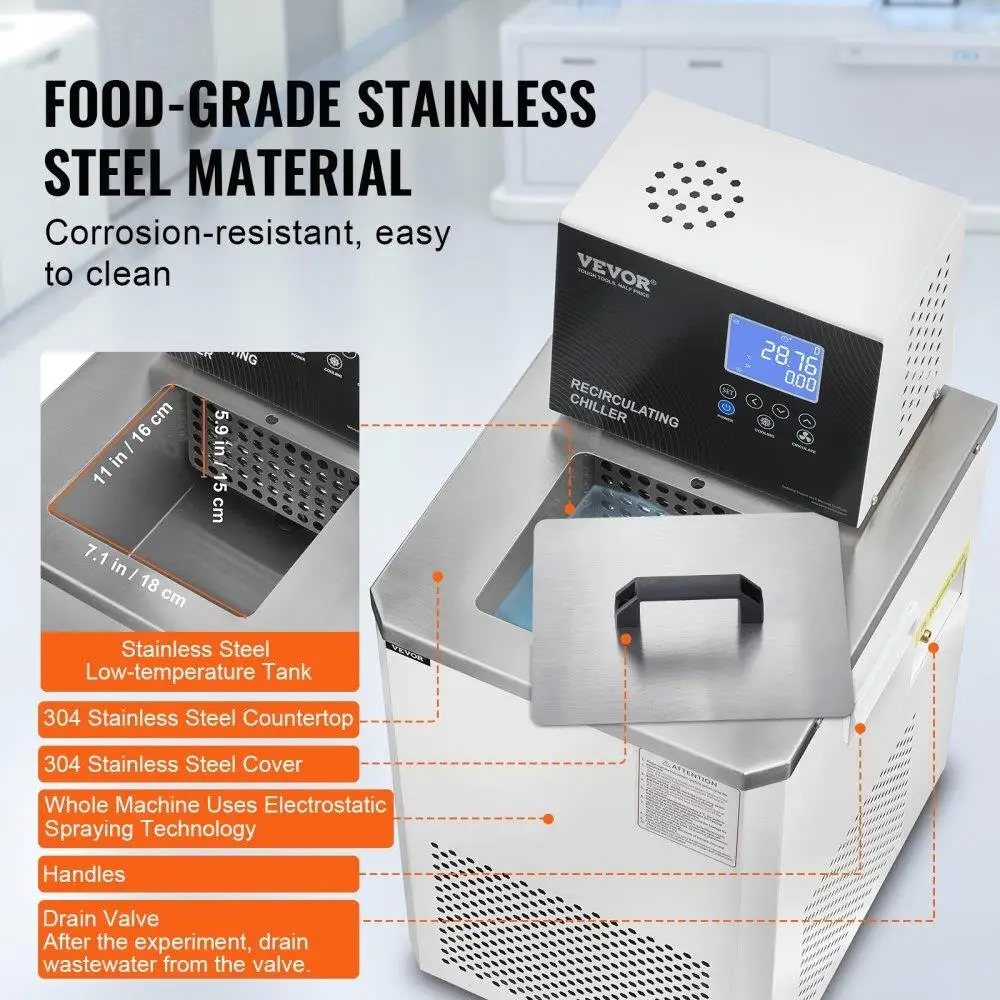 Título del producto optimizado de Aliexpress: Labor Chiller Circulator 6L Recirculación Chiller 23F 212F