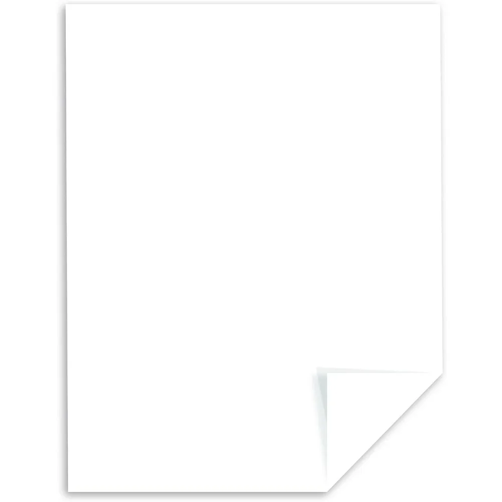 니나 정밀 인덱스 카드지, 8.5 x 11, 110 lbs/199 gsm, 밝은 흰색, 94% 밝기, 2000매 팩