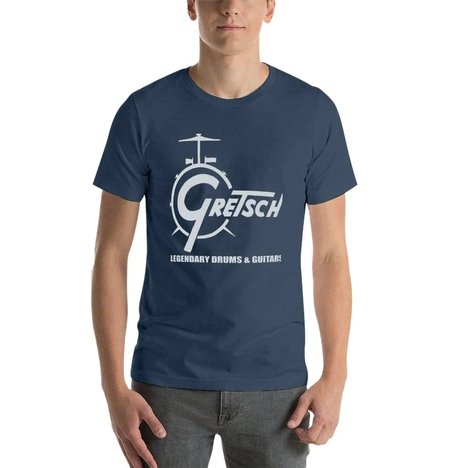 Vintage Gretsch - Legendary Drums and Guitars T-Shirt blacks summer tops outfits for men - Image 4