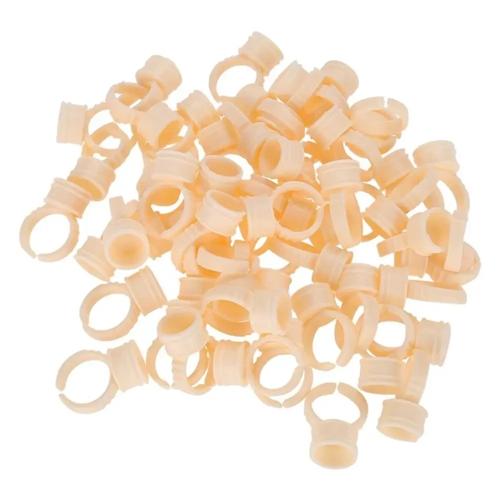 100/1000PCS Microblading Pigment Glue Rings Tattoo Ink Holder S/M/L Eyebrow Makeup Accessories Eyelash Extension Glue Cups