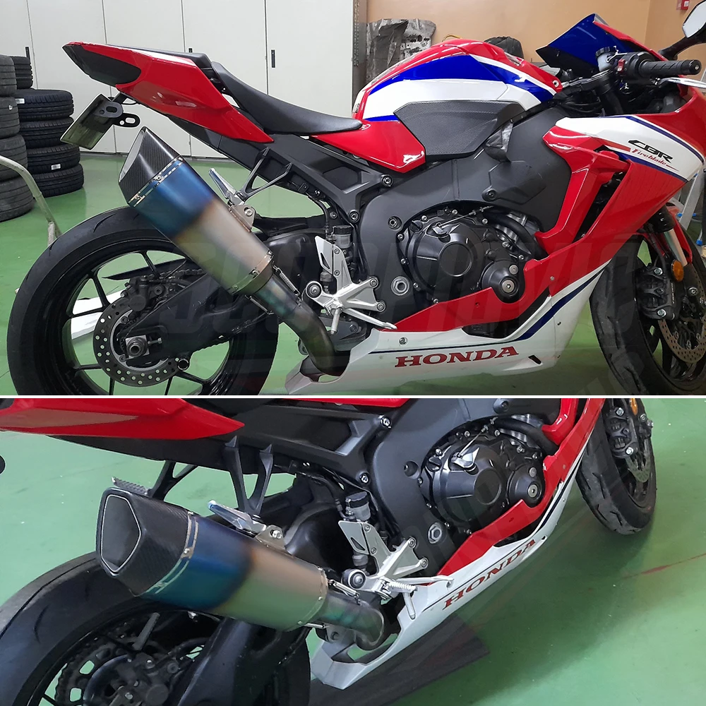 SR سرعة طافوا الخمار العام للدراجات النارية العادم الكربون الخمار 60 مللي متر مدخل ل r3 z900 ninja400 crf250 crf1100 GSXR CBR650