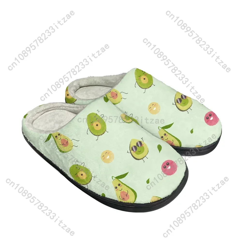 

Hot Avocado Latest Fashion Cotton Custom Slippers Mens Womens Sandals Plush Casual Keep Warm Shoes Thermal Comfortable Slipper