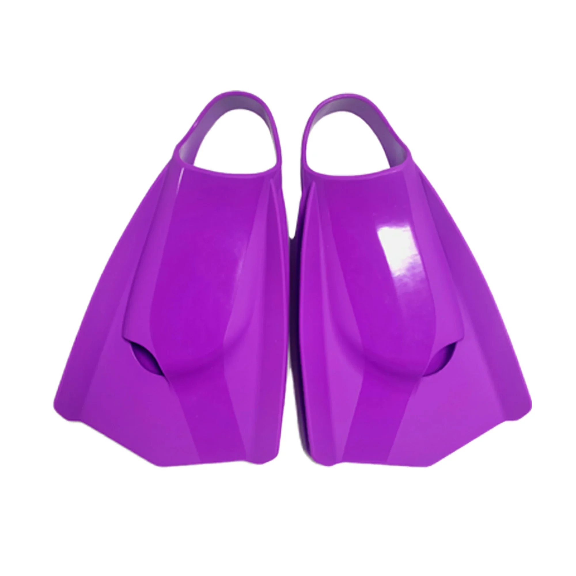 Pool Training Swim Fins Floating Swimming Fin Snorkeling Flippers Silicone Short Blade Fins with Fixed Heel Strap