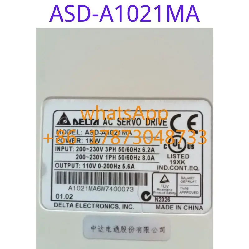 Used driver ASD-A1021MA 220V 1KW functional test intact