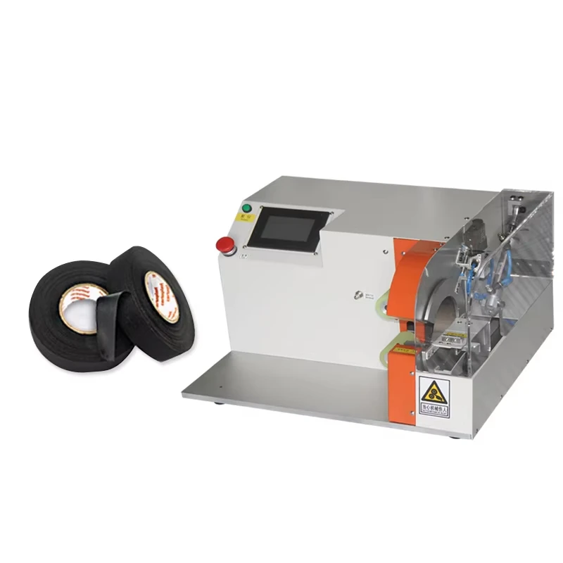 Máquina bobinadora rotativa, máquina de envoltura de cinta de arnés de cables de alta calidad, máquina de cinta manual para cables