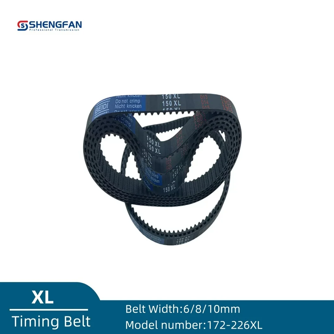 XL High Torque Rubber Timing Belt Width 6mm 8mm10mm Model number 172XL-226XL  196 198 200 202 204 206 208 210 212 214 216 220XL