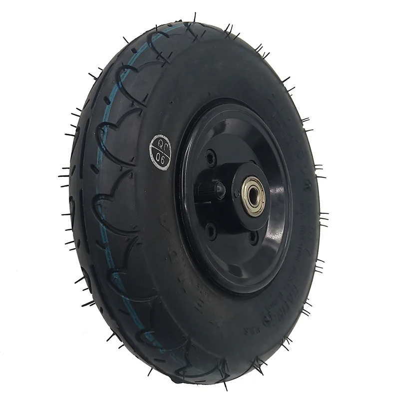 New 200x50 Electric Scooter Solid Wheel 8 Inch Airless Filled Tire Alloy Hub For 8" Trolley Cart Caster