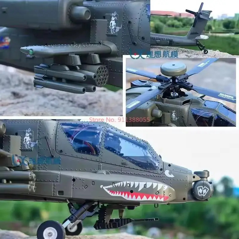 Yuxiang F11 Apache Armed Remote Control Helicopter 3d Inverted 6-Channel Flight Model Simulation Unmanned Helicopter Toy Gift