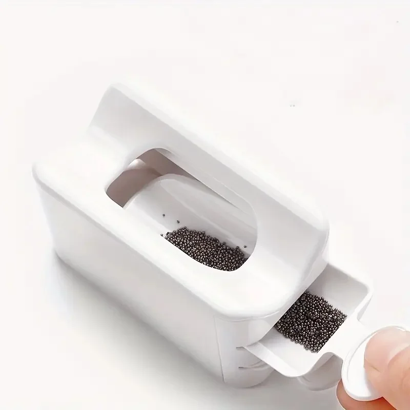 Bandeja de reciclagem de pó de glitter para unhas, 3 peças, camada dupla, com escova de limpeza, funil, pó de imersão/recipiente de reciclagem de lantejoulas