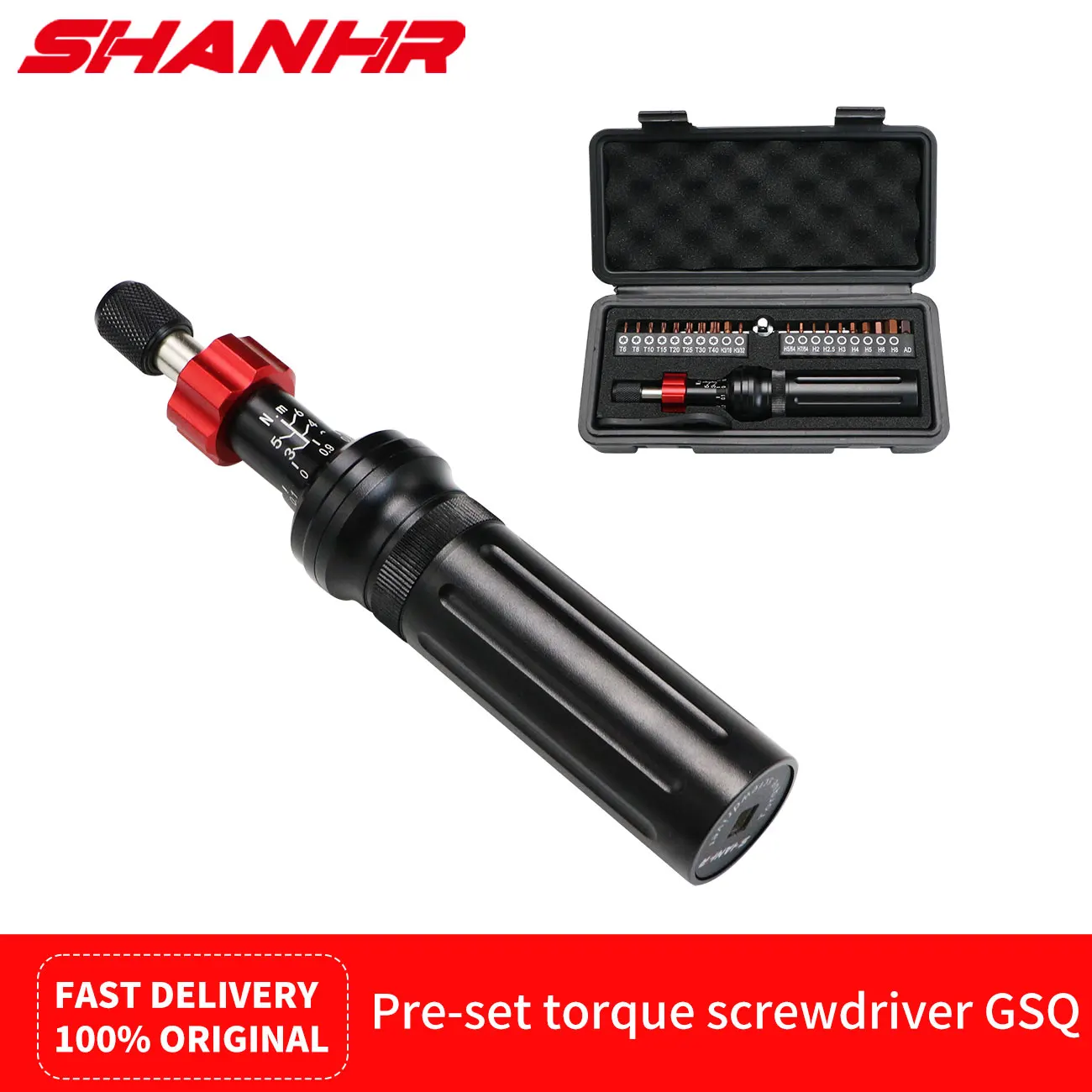 SHANHR Torque Screwdriver Set Mechanically Preset Torque Screwdriver High-Precision Torque Gauge for Bike Repair, and Mechanics
