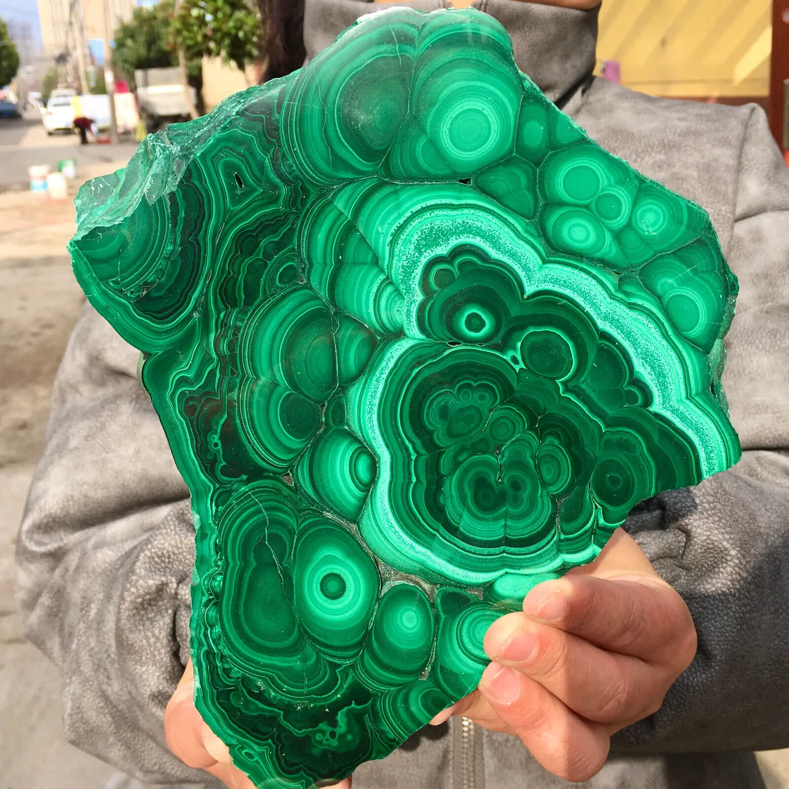 Cluster di quarzo di cristallo di Malachite naturale campioni minerali grossolani guarigione Reiki