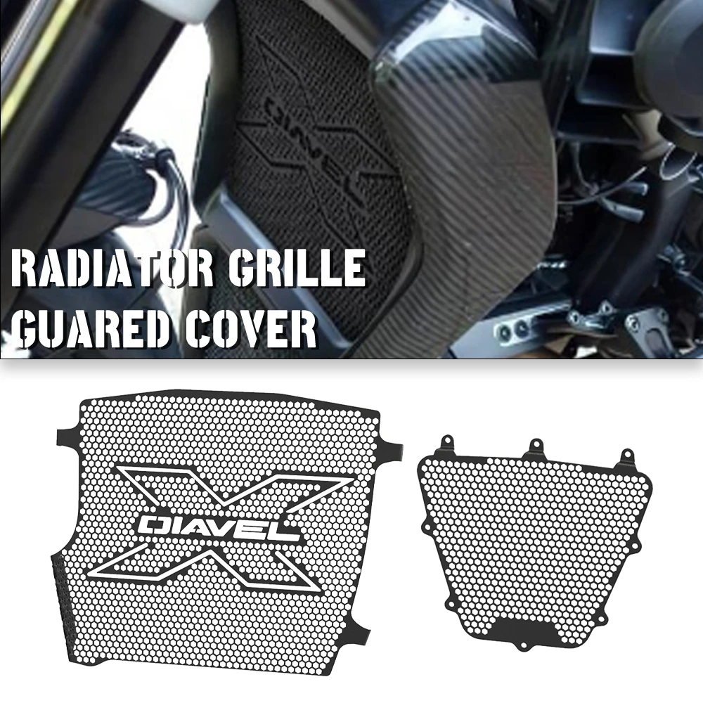 

For Ducati XDiavel S Nera Dark Black Star 2022 2023 2024 Motorcycle Radiator And Oil Cooler Guard Set Motorcycle Accessories