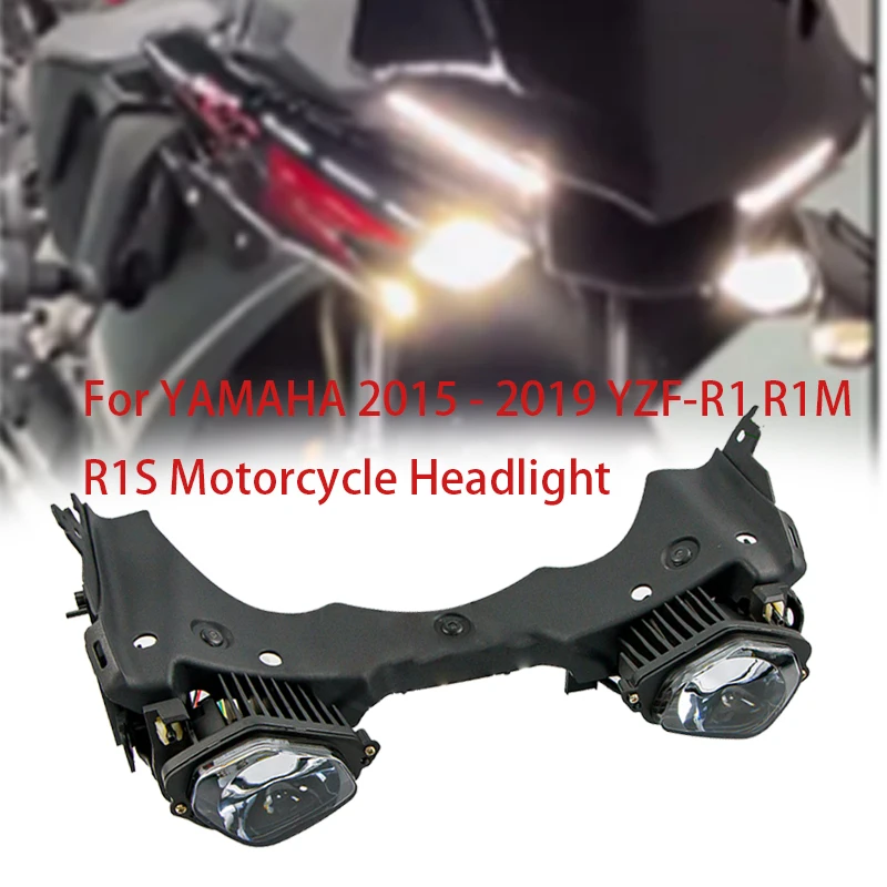 

Led Head Light Fit For YAMAHA 2015 - 2019 YZF-R1 R1M R1S Motorcycle Headlight Front Headlamp Assembly YZF R1 1000 2016 2017 2018