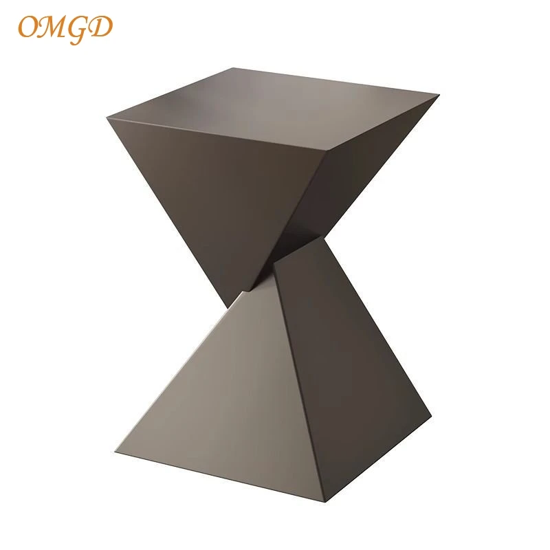 OMGD Light Luxury Living Room Bedroom Sofa Side A Few Nightstand Small Table Modern Simple Square Coffee Table Hot New