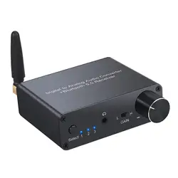 DAC 192KHz cyfrowy na analogowy konwerter Audio odbiornik Bluetooth 5.0 Adapter Audio przetwornik DAC do Tablet z funkcją telefonu PC Blue Ray DVD