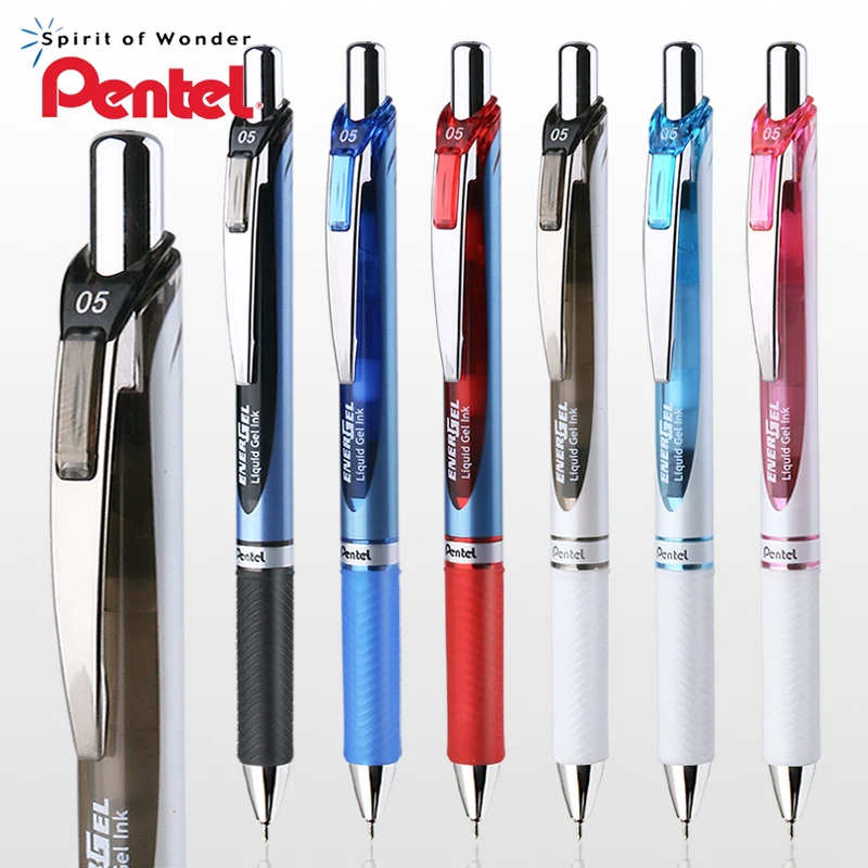 

12Pcs/box Pente Gel Pen BLN75 Smooth Speed Dry 0.5mm Student Writing Exams Black Pen Office Accessories Signature Pen Stationery