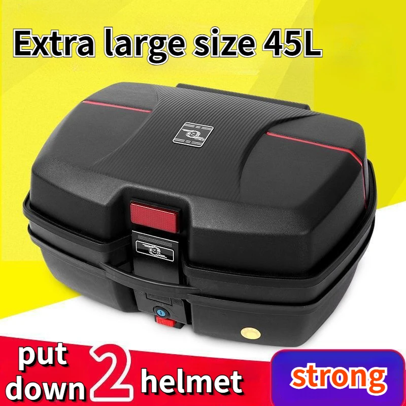 Extra large size Motorcycle Trunk Universal Boot Large Thickened Electric Battery Car Storage Box Scooter Car Toolbox Waterproof