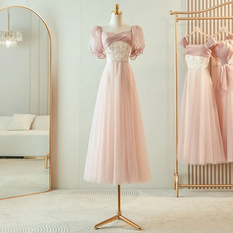 

Bridesmaid Dresses Small Crowd High Sense 2026 New Wedding Show Slim Sisters Group Temperament Host Dress Dress Customized