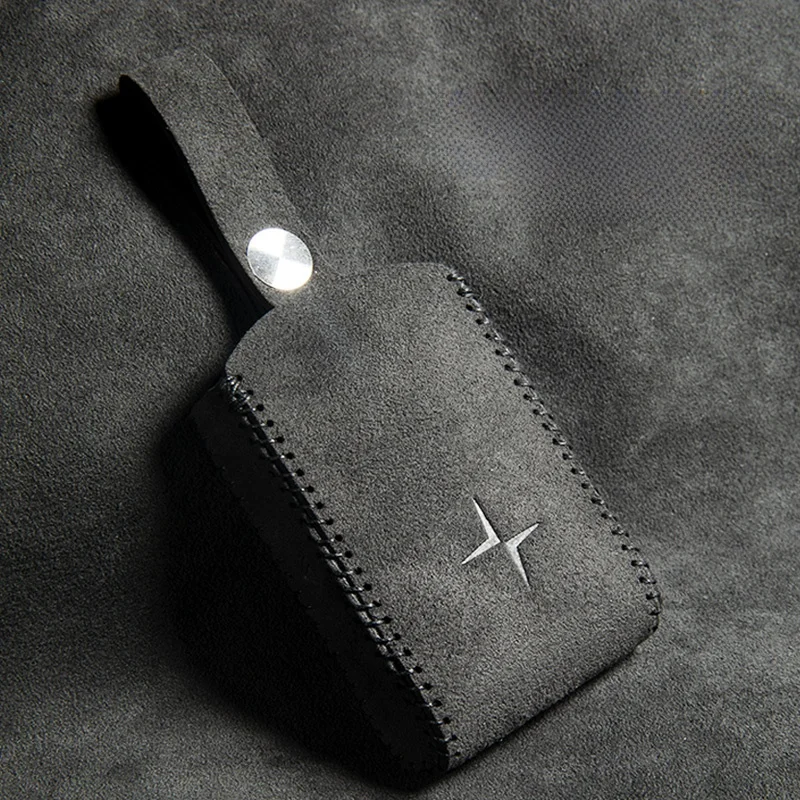 

High-End Nubu Key Cover for Polestar 2 Card Holder Flip Leather Car Interior Accories Driving Personal Items