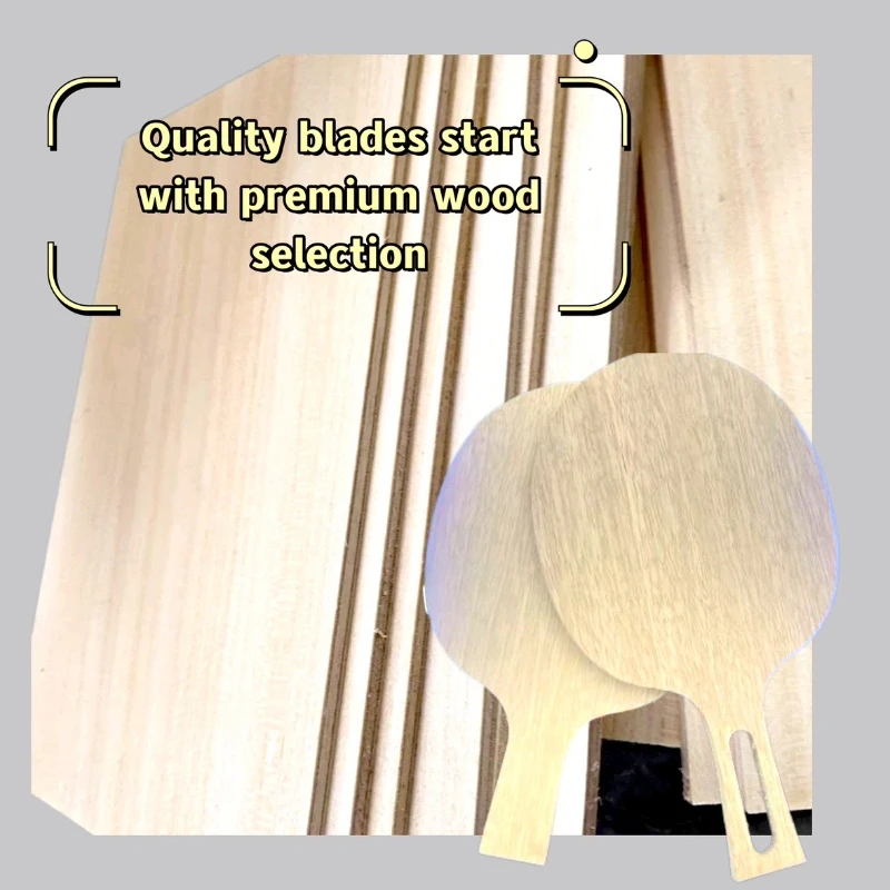 

Professional Table Tennis Blade Blank 17x28cm Koto Top/Spruce/Carbon/Ayous Core 5-Layer Wood Carbon Ply Handmade Custom Racket