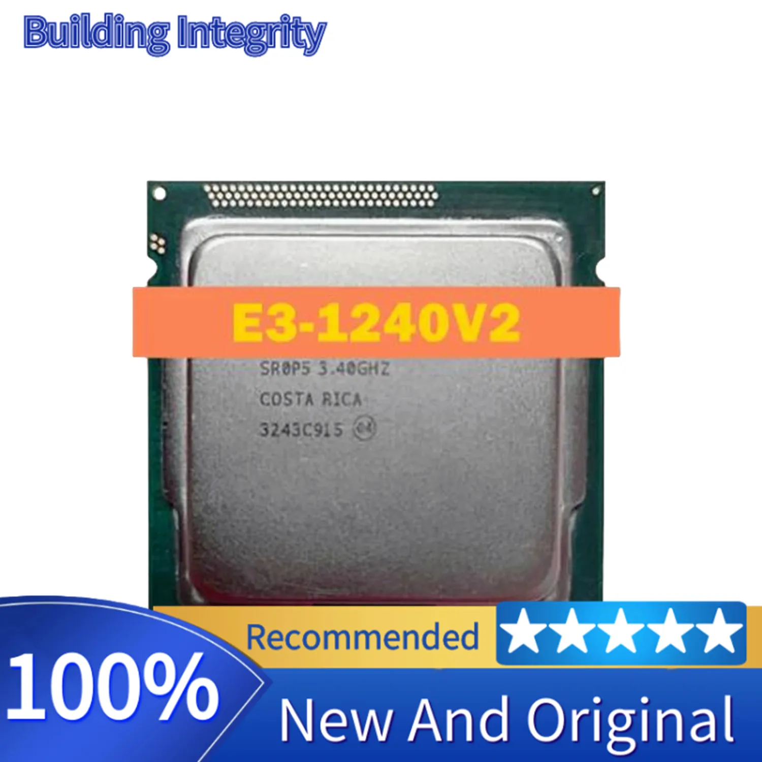 Intel Xeon E3-1240V2 E3 1240V2 8M Cache 3.40 GHz SR0P5 LGA1155 E3 1240 V2 CPU Processor E31240V2 Original and authentic