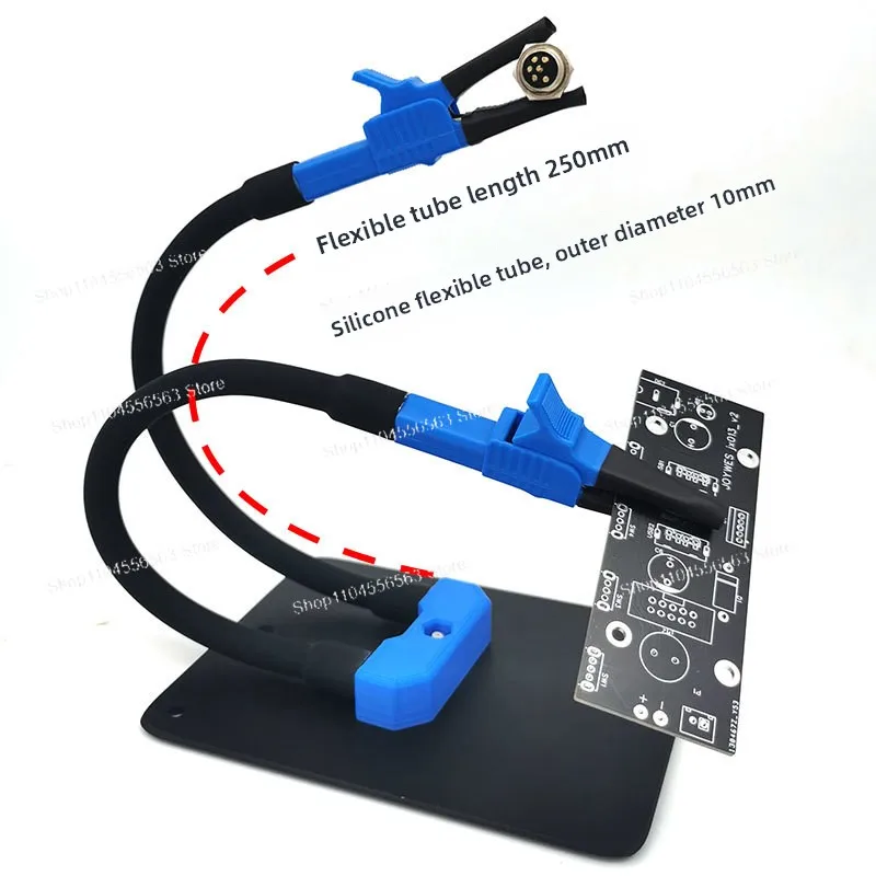 Flexible Snake Arm with Alligator Clips, Electronic Welding Holder for PCB DIY