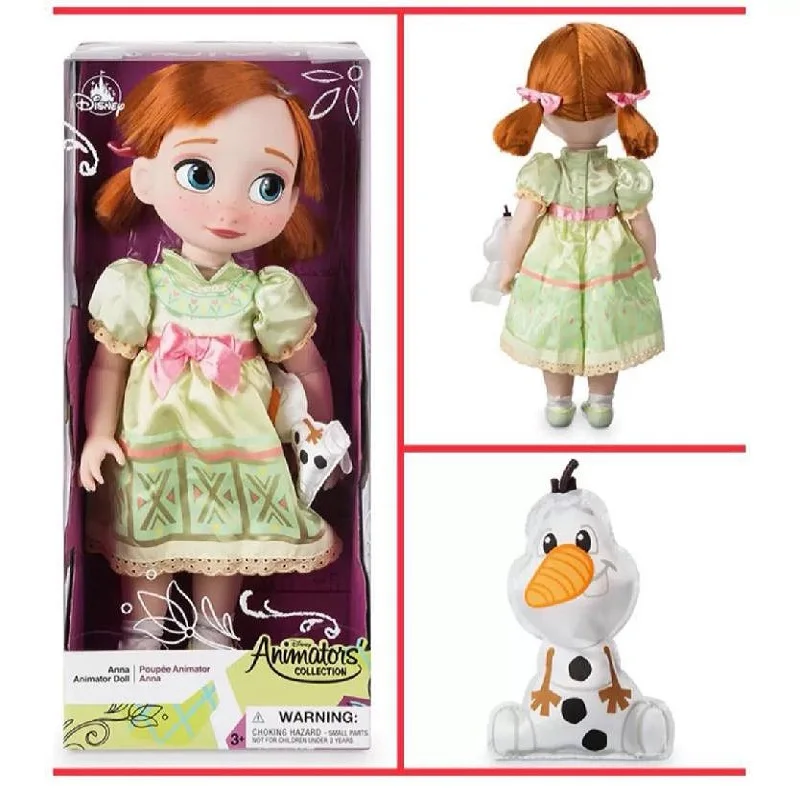 Disney Anime Frozen 2 Princess Elsa Anna Cartoon Dolls Movable Joints Action Figures Model Boxed Toy Give Girls Birthday Gifts