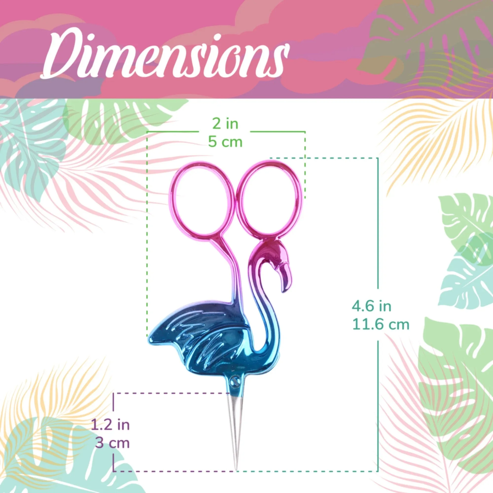 مقص تطريز يوبيل يارن فلامنغو كرافت - وردي - زوج واحد