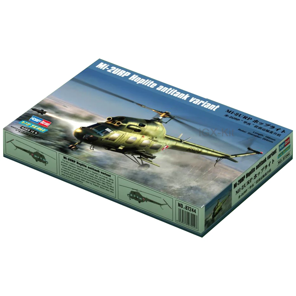 HobbyBoss 87244 1/72 Scale Russian Mi2 Mi-2URP Hoplite  Armed Transport  Helicopter Hobby Craft Toy Plastic Model Building Kit