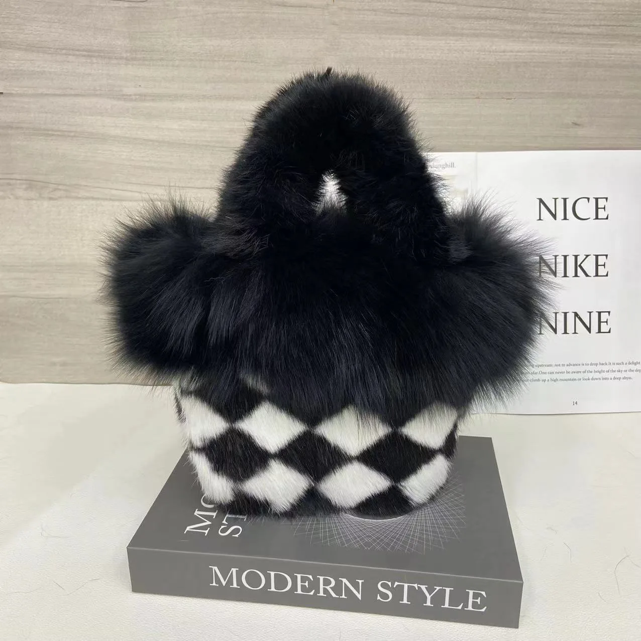 

Сумка из натурального лисьего меха, женские сумки через плечо, женская пушистая повседневная меховая сумка, сумки на плечо, клатч, нечеткая роскошная вечерняя сумка