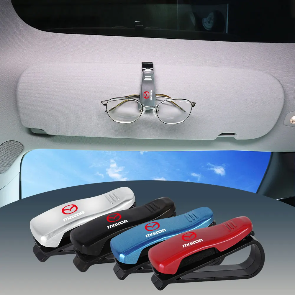 

Car Sun Visor Sunglasses Clip Glasses Holder Fastener Auto Interior Accessories For Mazda 6 7 Axela Atenza Demio Cx-3 GL MS CX-8