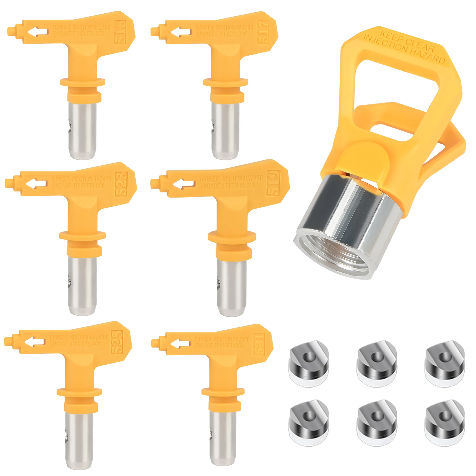 Multiple Model 1 Set Airless Paint Sprayer Nozzles Accessories Reversible Spraying Gun Machine Tips For Titan Wagner 9raco